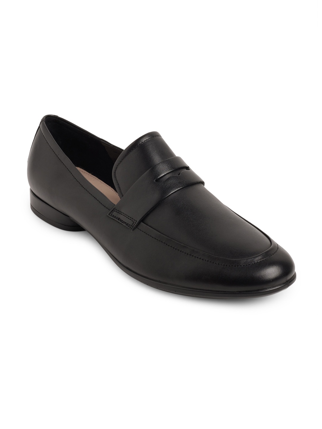 

ECCO Women Black Leather Contemporary Formal Loafers