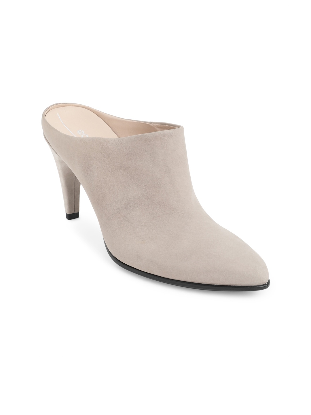 

ECCO Grey Leather Contemporary Stiletto Pumps