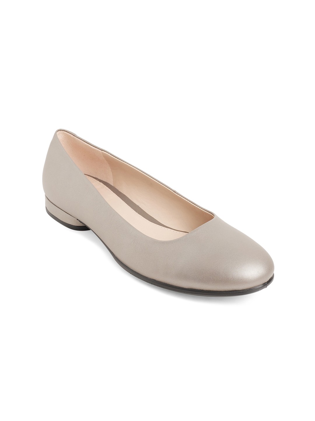 

ECCO Women Silver-Toned Contemporary Ballerinas Flats
