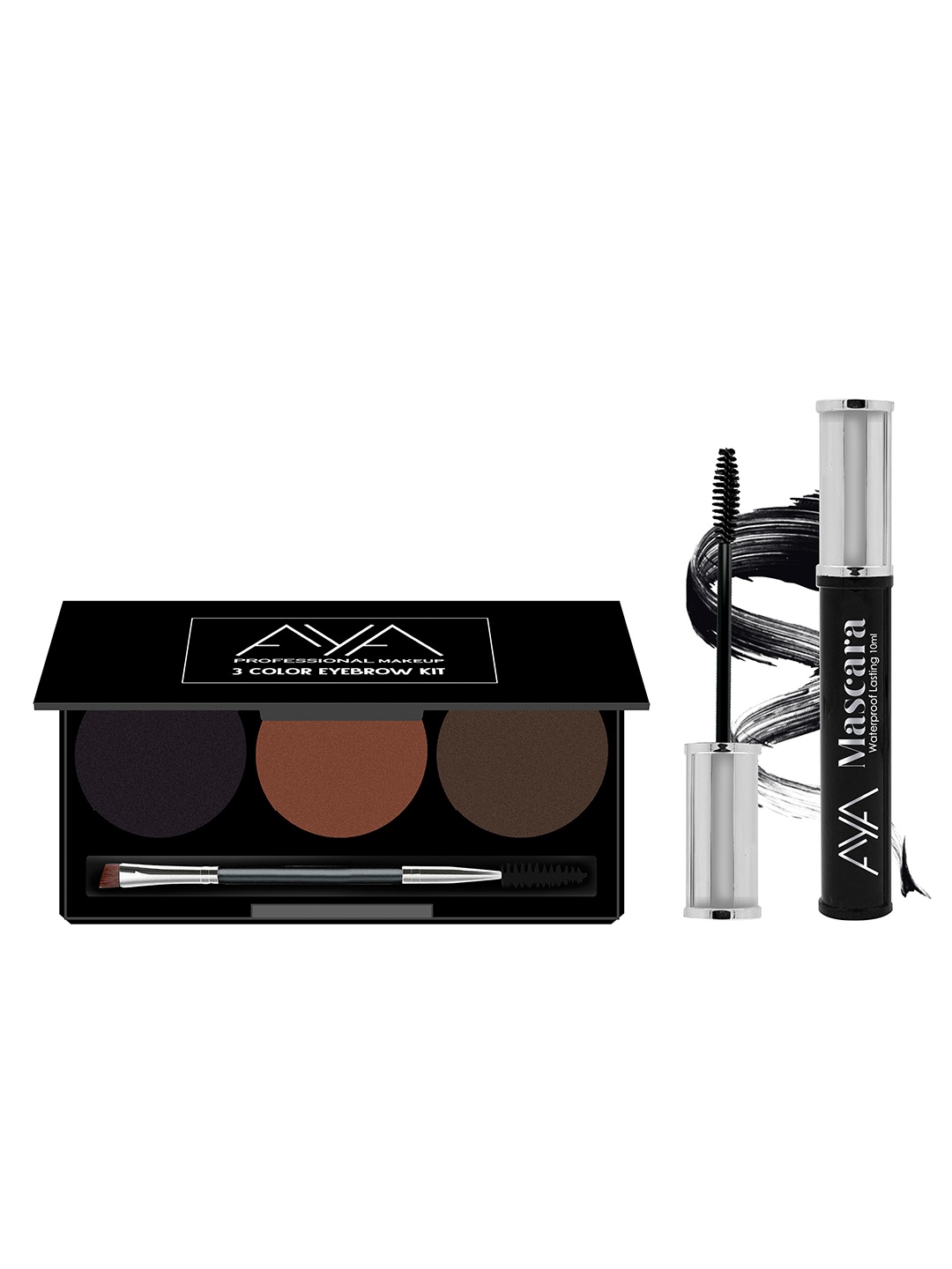 

AYA Set of Eyebrow Cake & Mascara, Multi