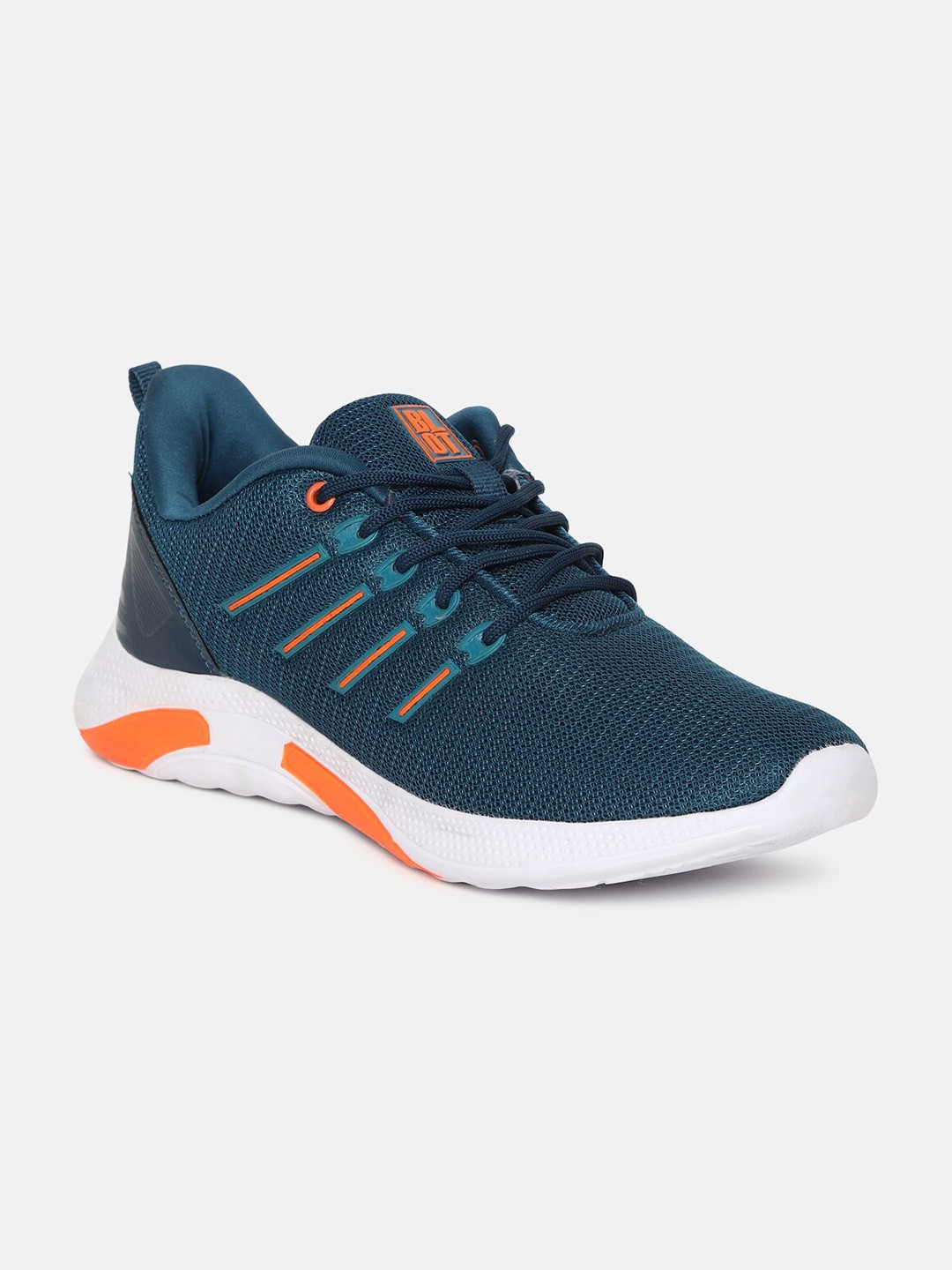 

Paragon Men Turquoise Blue Textile Running Shoes