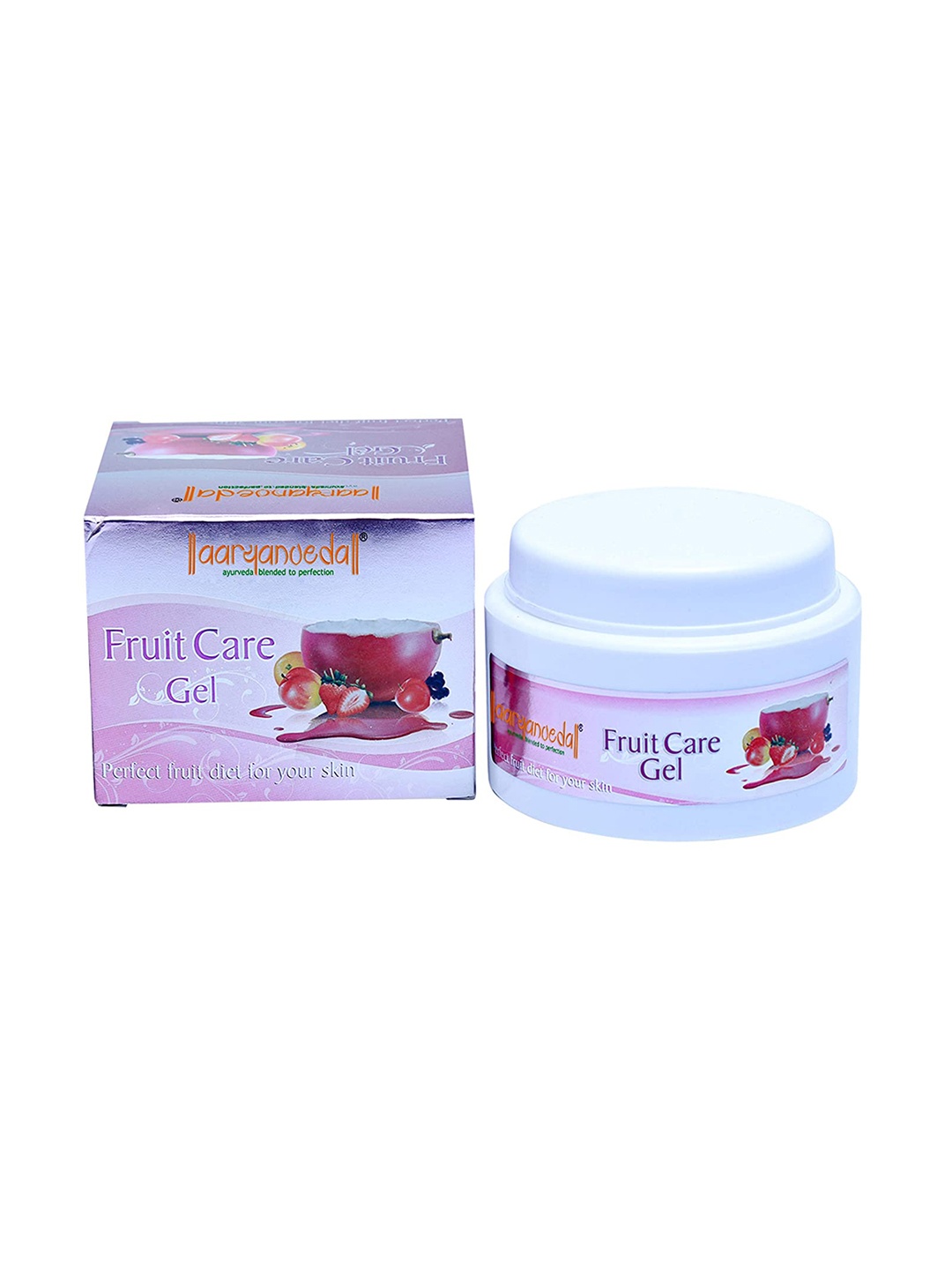

Aryanveda Fruit Care Face & Body Gel with Aloe Vera 100 g, Pink