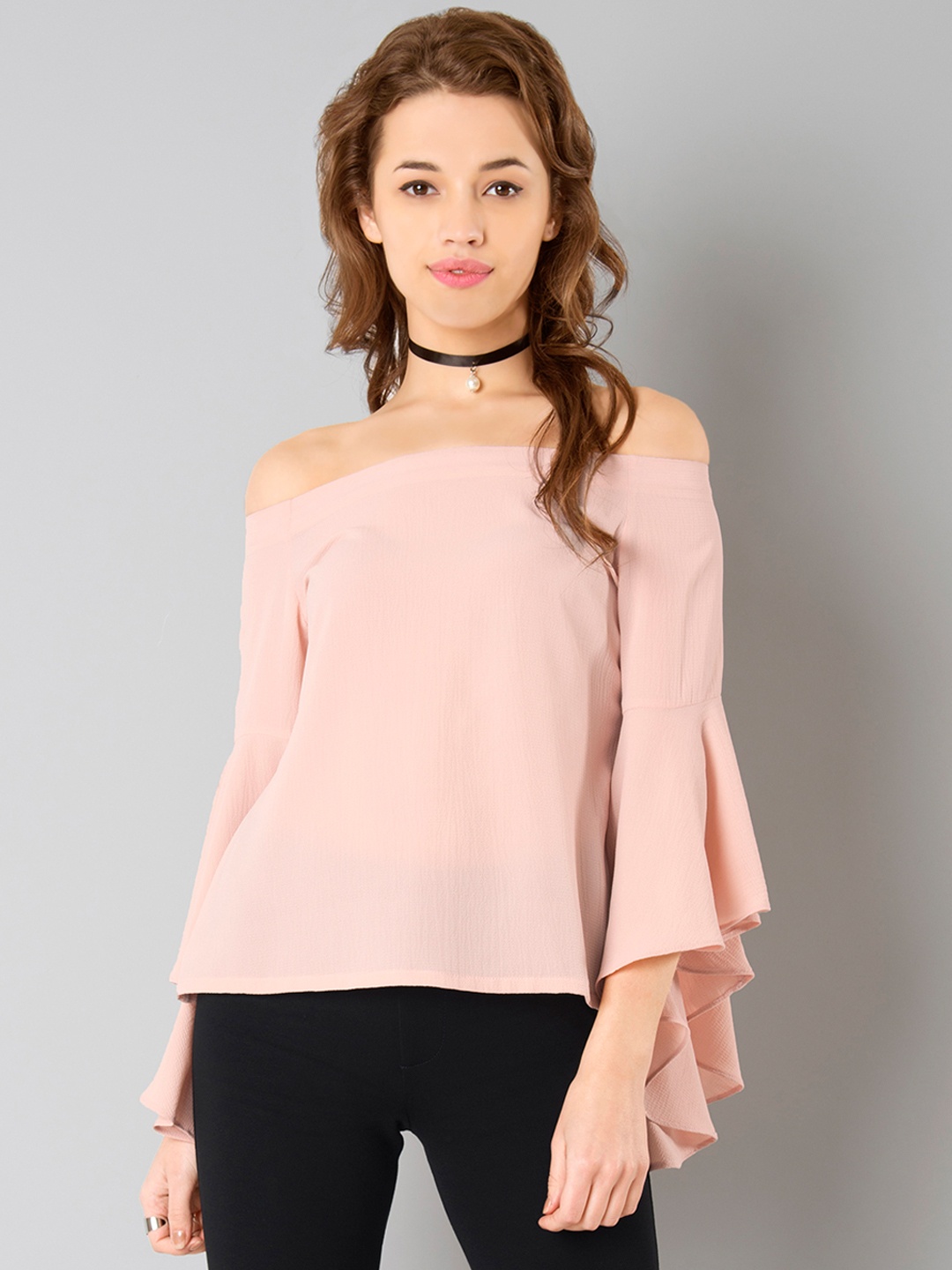 

FabAlley Pink Bardot Top