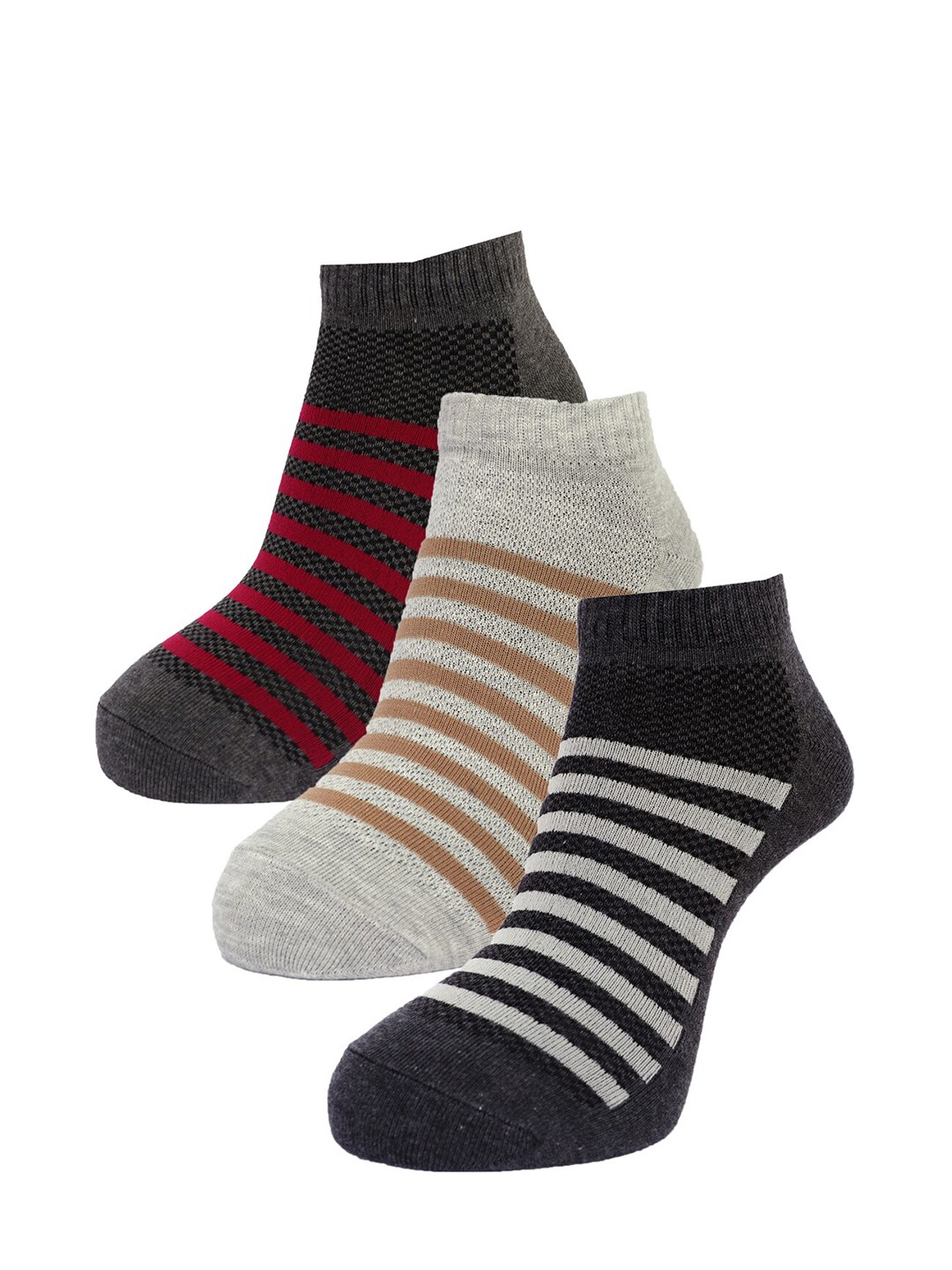 

Dollar Socks Men Pack of 3 Assorted Ankle Length Socks