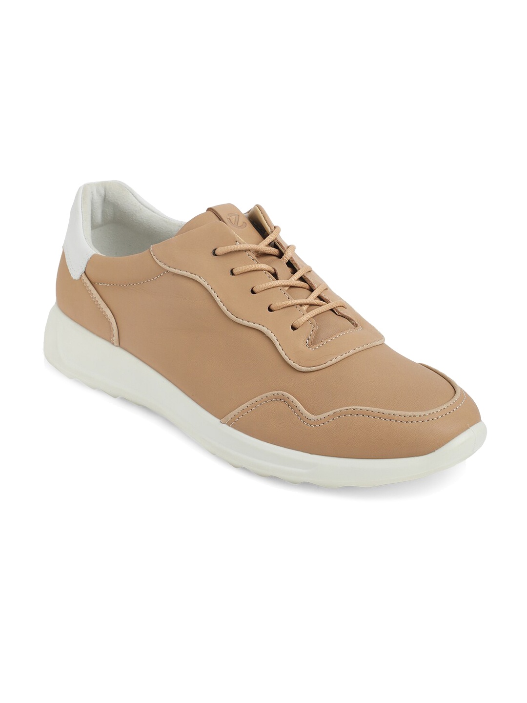 

ECCO Women Brown Upgrades Colourblocked Leather Sneakers