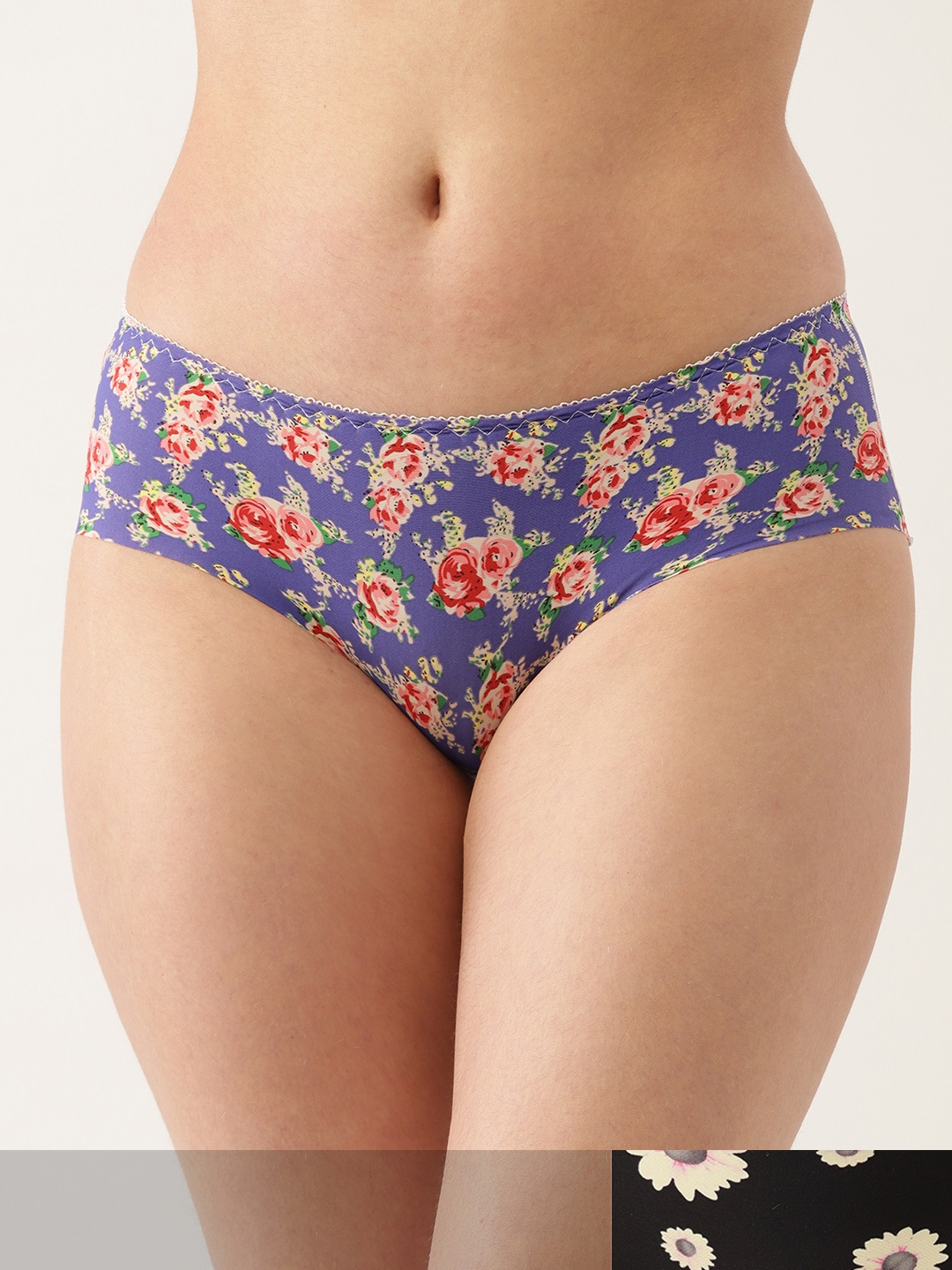 

Ms.Lingies Women Pack of 2 Printed Hipster Briefs MSP096S, Blue