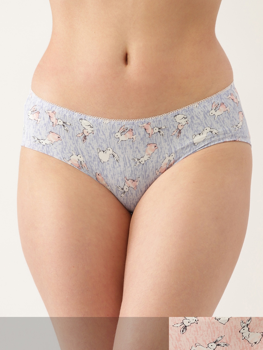 

Ms.Lingies Women Pack of 2 Printed Hipster Briefs MSP098S, Blue