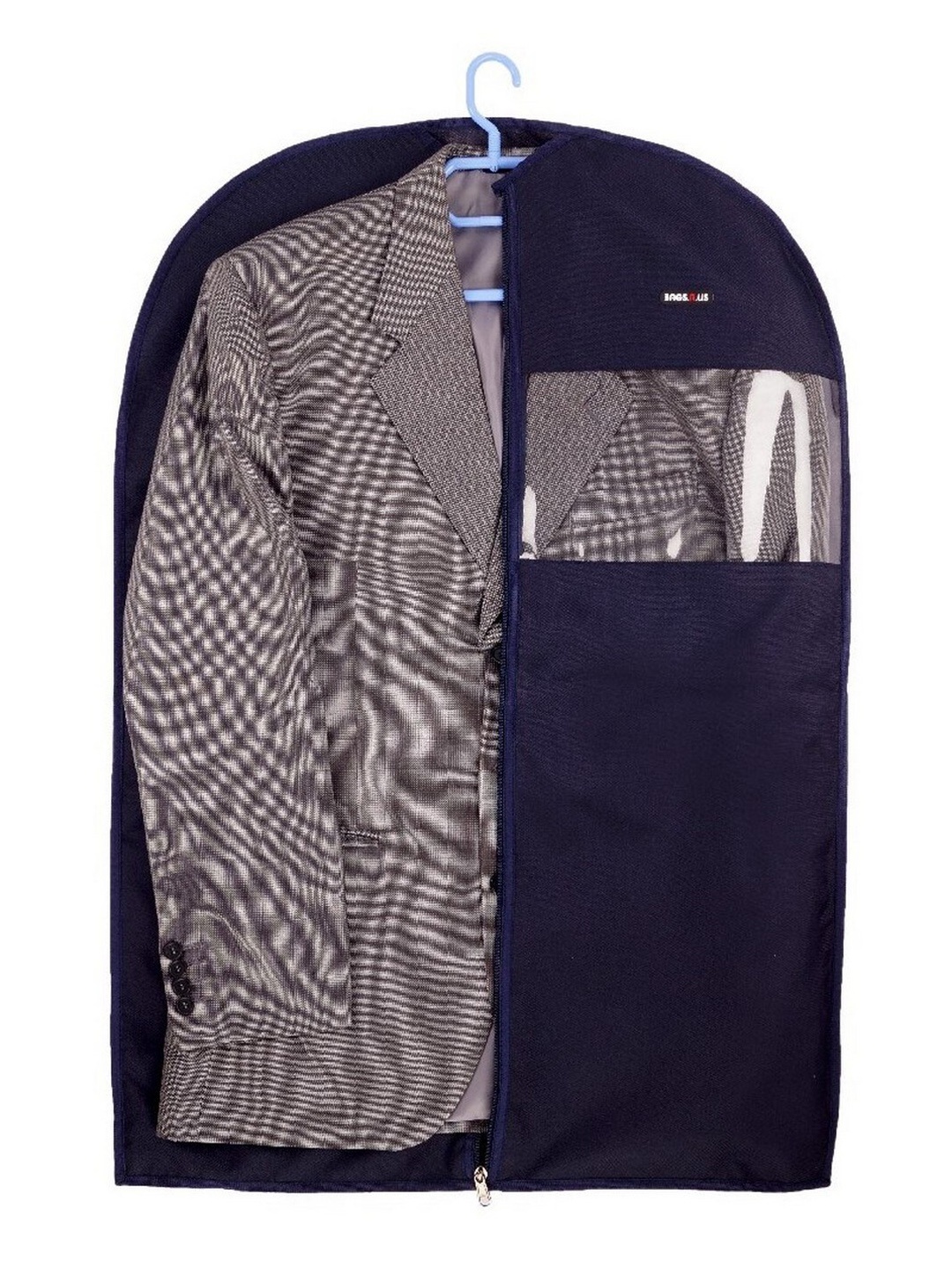 

Bags.R.us Unisex Set of 2 Matte 2.7 Liters Medium Suit Garment Cover, Blue