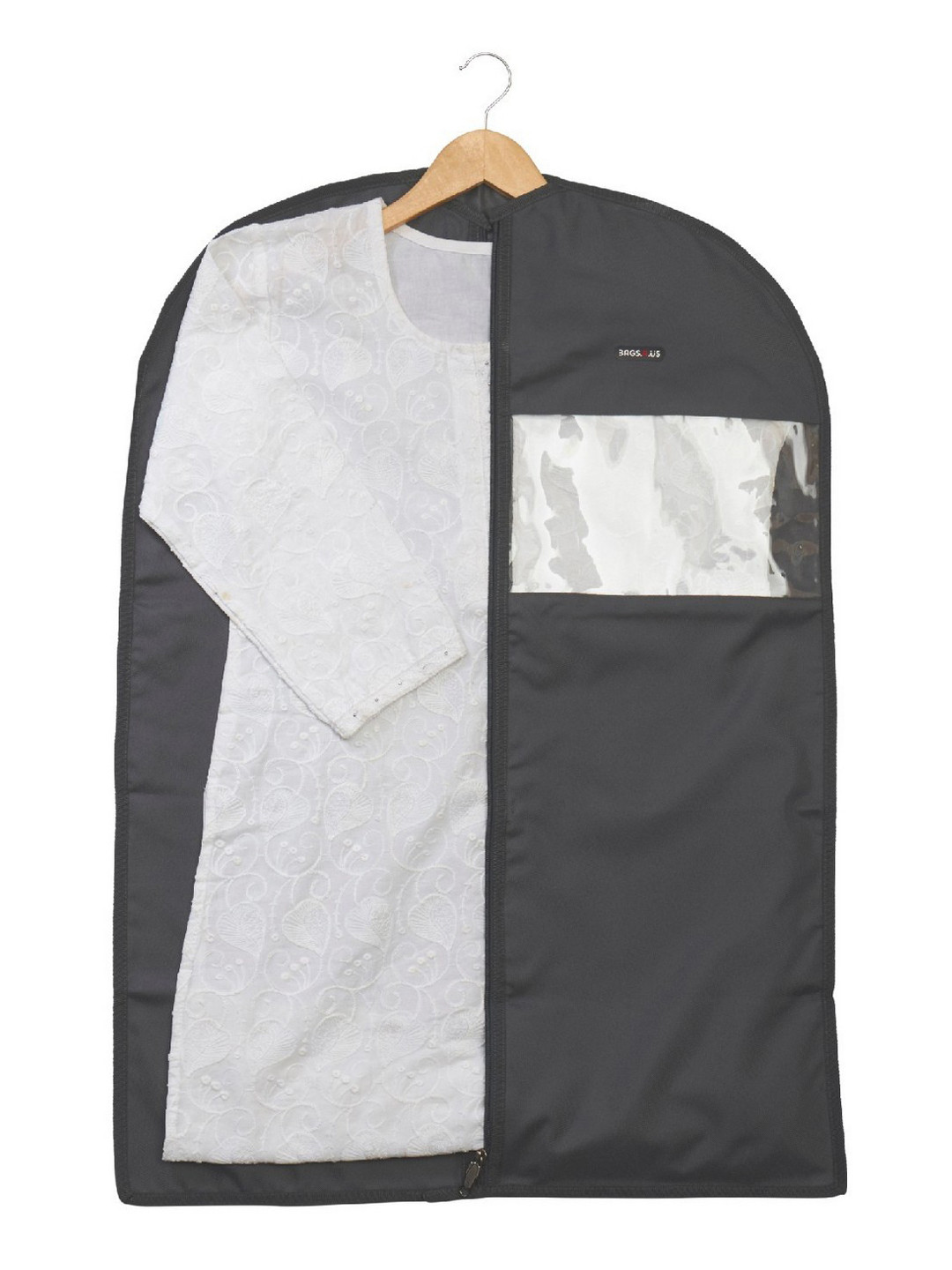 

Bags.R.us Pack of 2 Matte 3.1 Liters Medium Suit Garment Cover, Grey