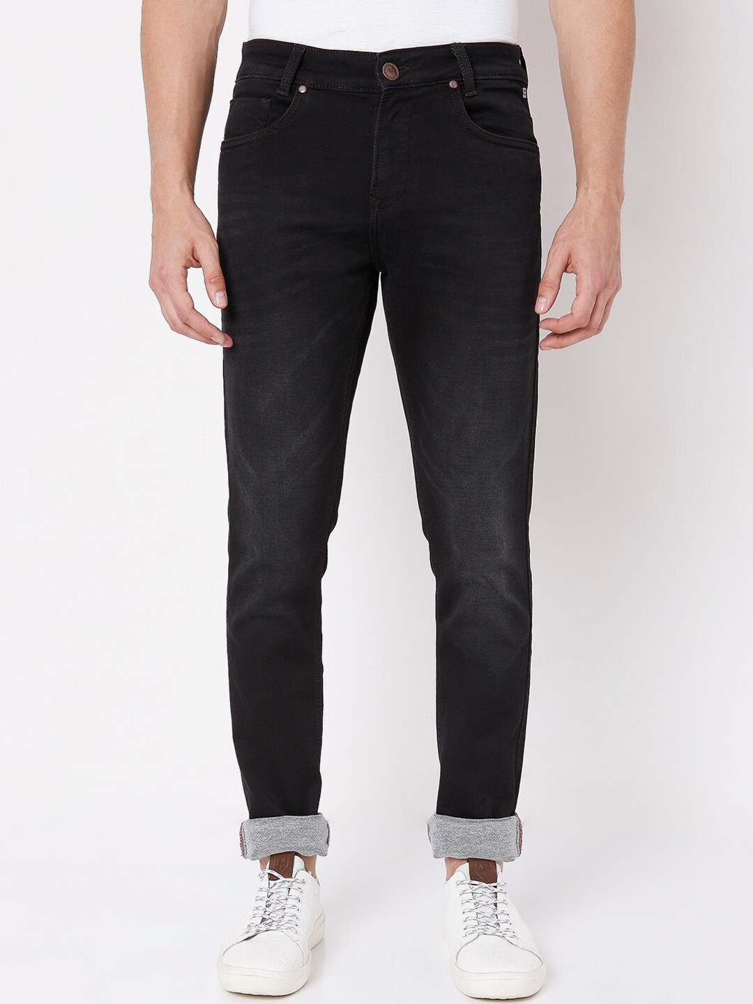 

Mufti Men Black Skinny Fit Light Fade Stretchable Jeans