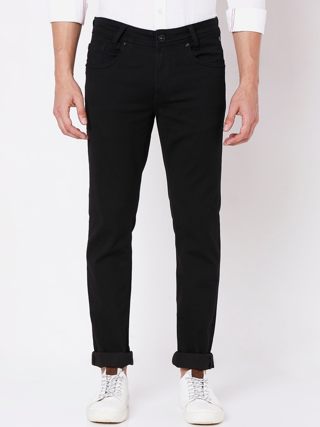 

Mufti Men Black Slim Fit Stretchable Jeans