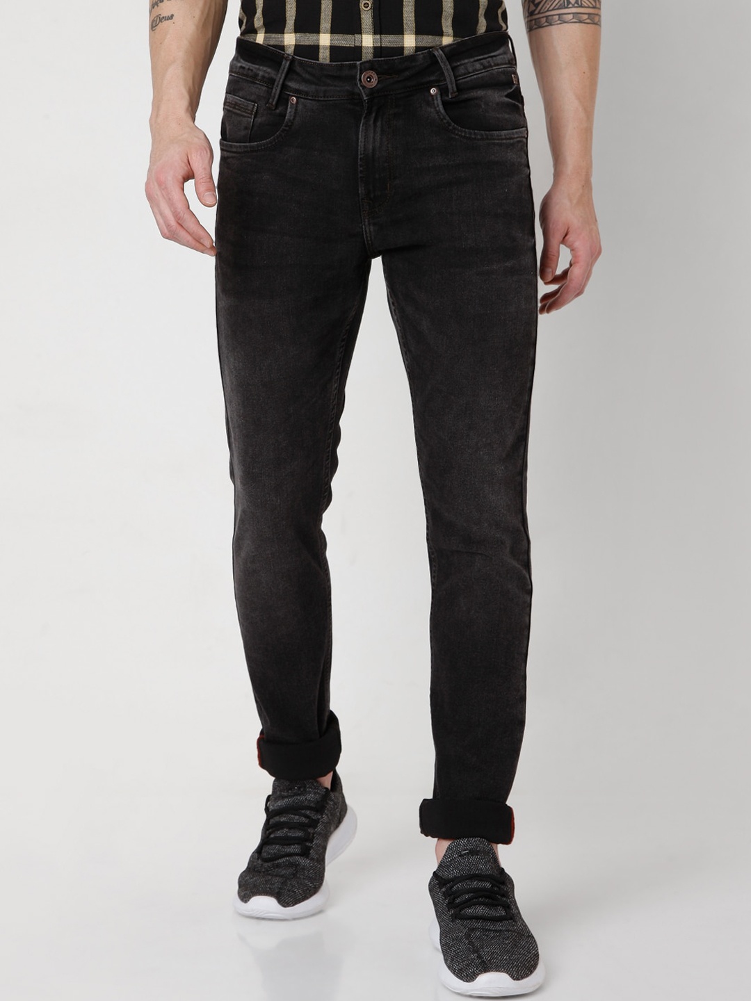 

Mufti Men Black Skinny Fit Light Fade Stretchable Jeans