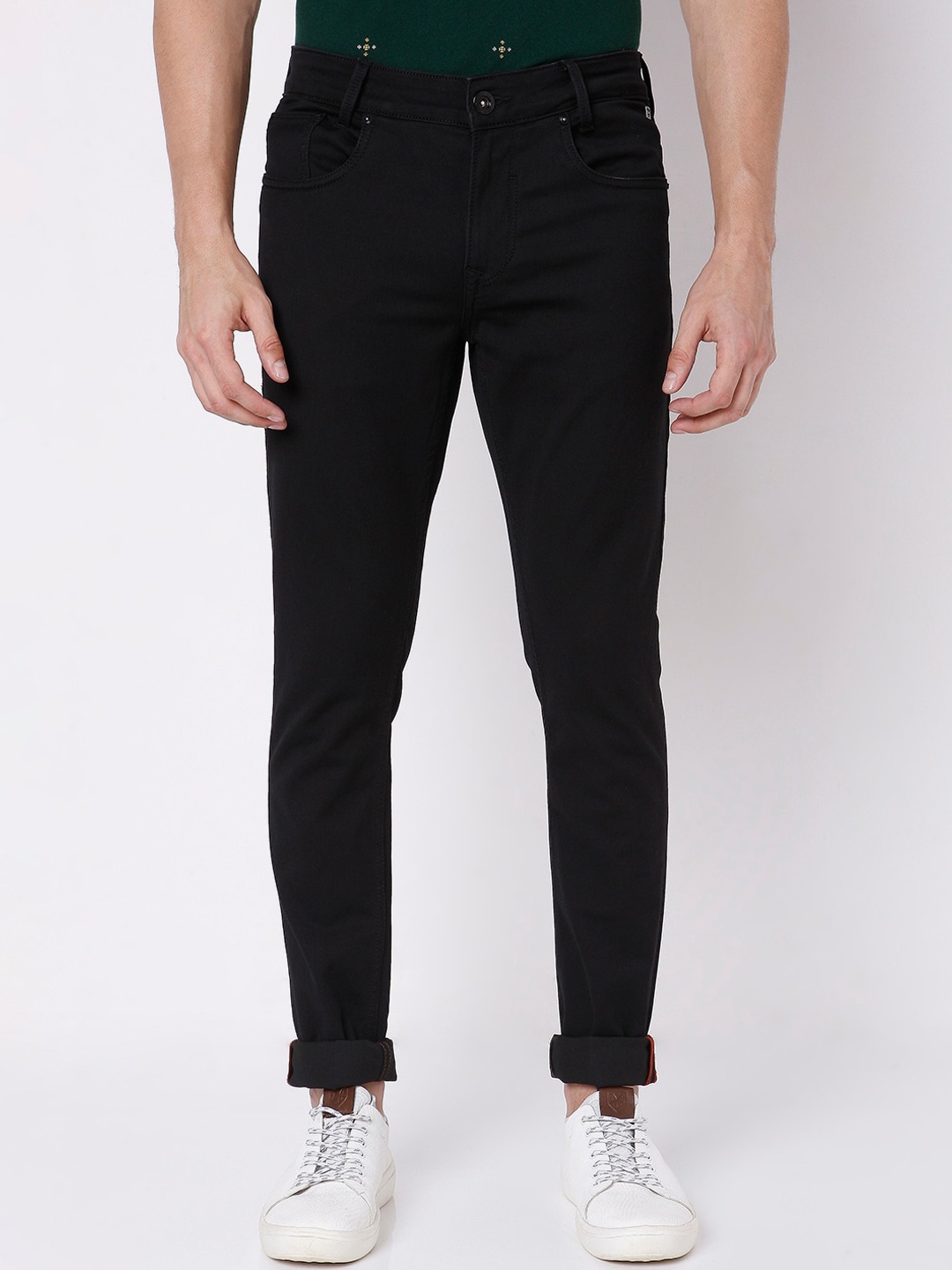 

Mufti Men Black Skinny Fit Stretchable Jeans