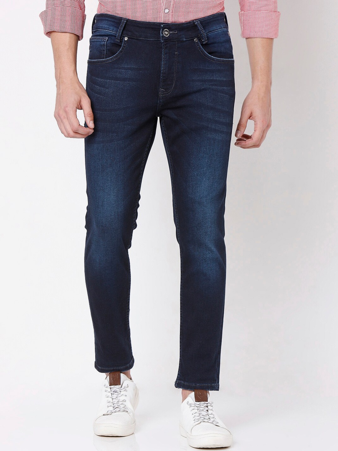 

Mufti Men Navy Blue Slim Fit Light Fade Stretchable Jeans