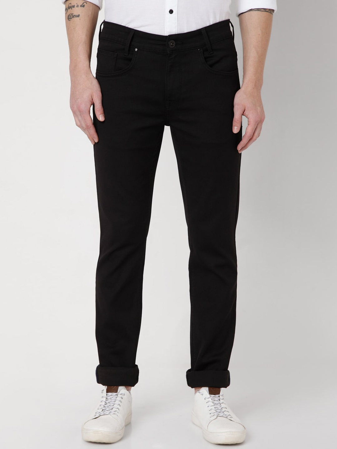 

Mufti Men Black Stretchable Jeans
