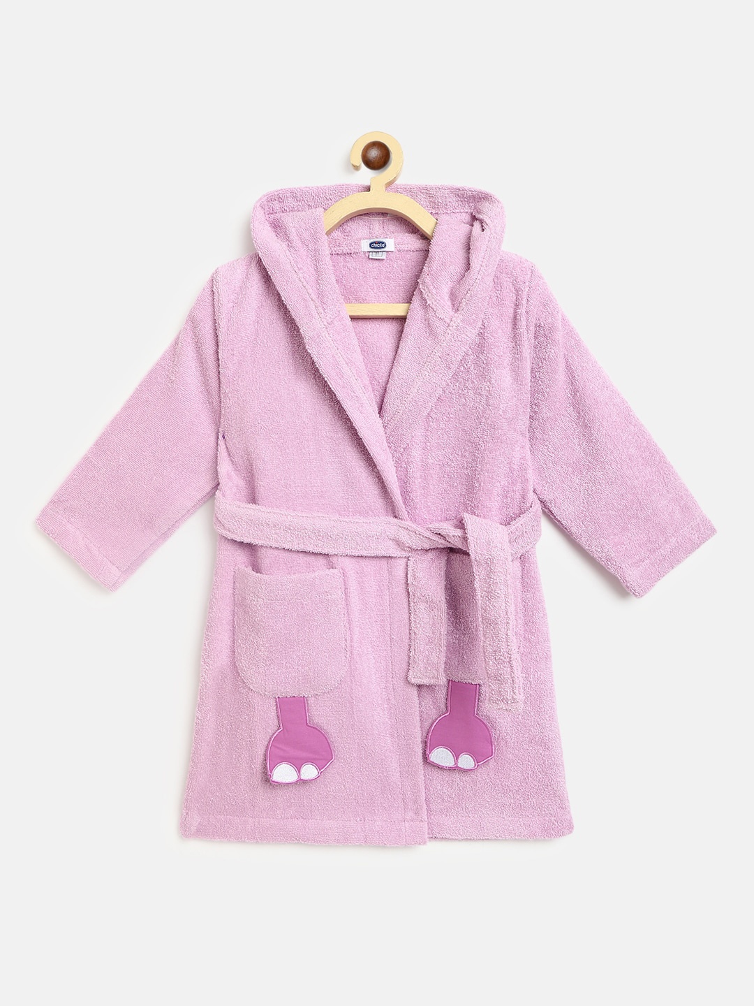 

Chicco Unisex Kids Pink Solid Bath Robe