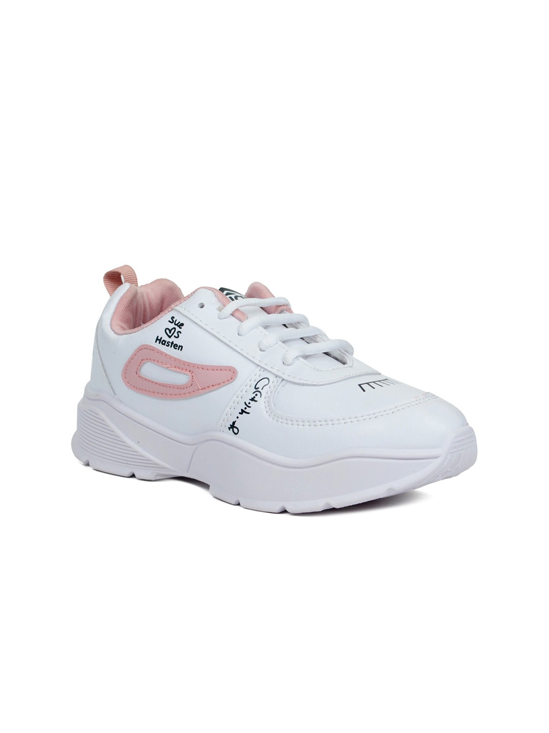 

ASIAN Women White Colourblocked Regular Sneakers