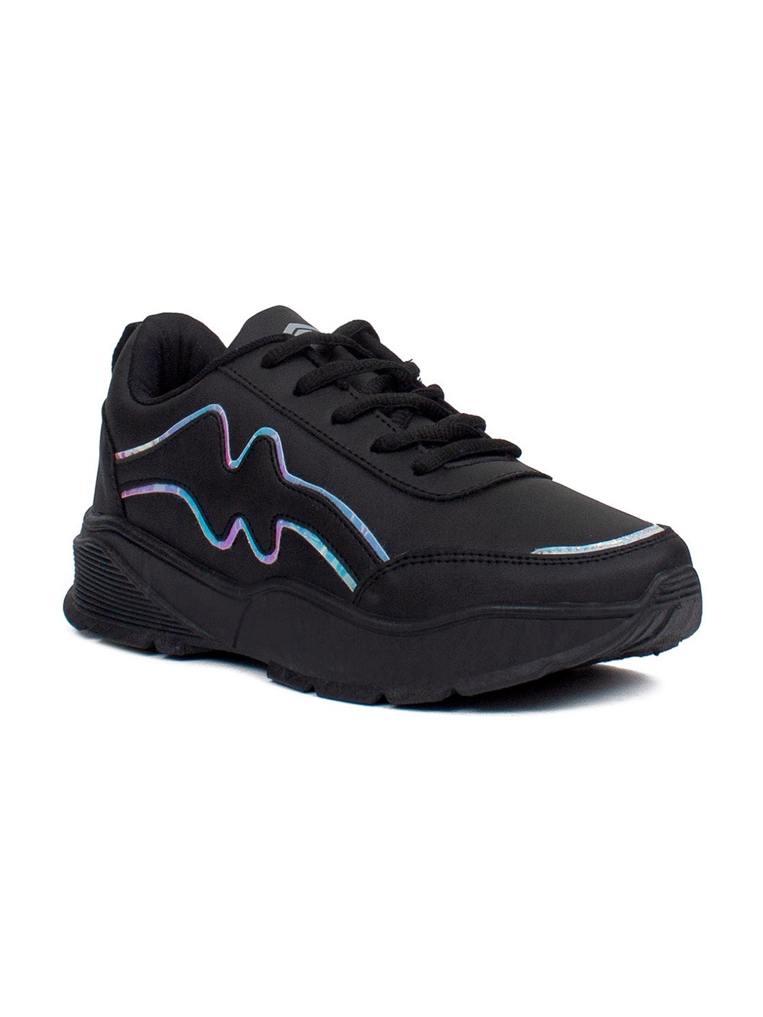 

ASIAN Women Black Embellished Casual Sneakers