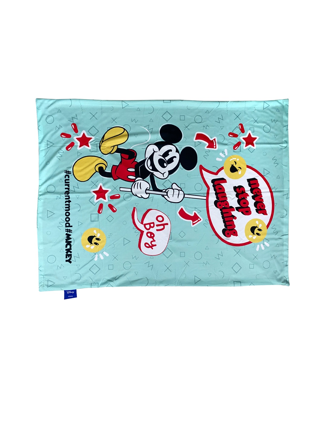 

Disney Blue & Red Mickey Mouse Printed Summer 120 GSM Single Bed Blanket