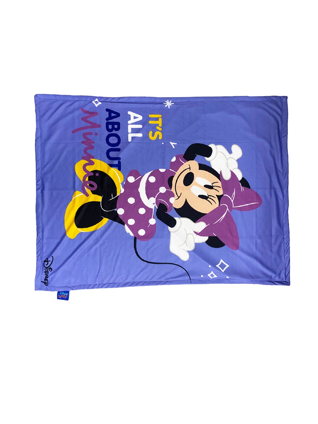 

Disney Blue & Purple Minnie Mouse Printed Summer 120 GSM Single Bed Blanket