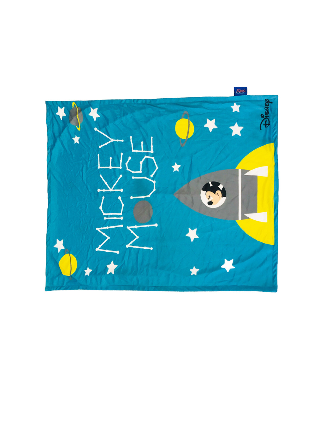 

Disney Blue & Yellow Mickey Mouse Printed Summer 120 GSM Single Bed Blanket
