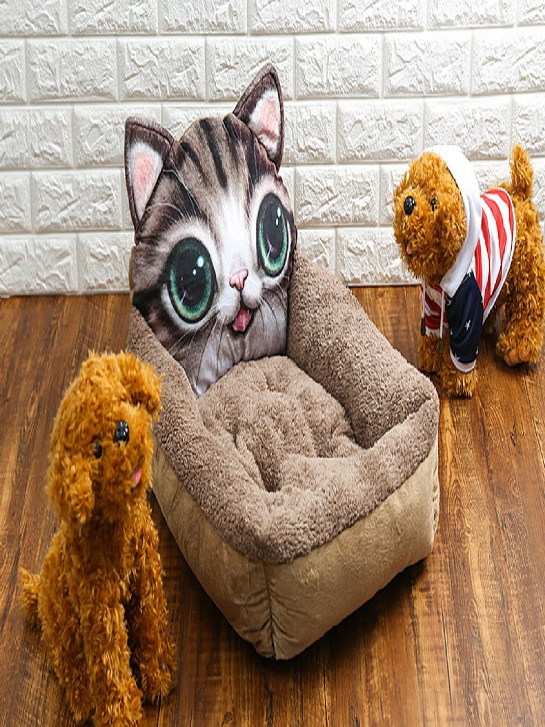 

SKYLOFTS Kids Grey Cat Shape 3D Cushion