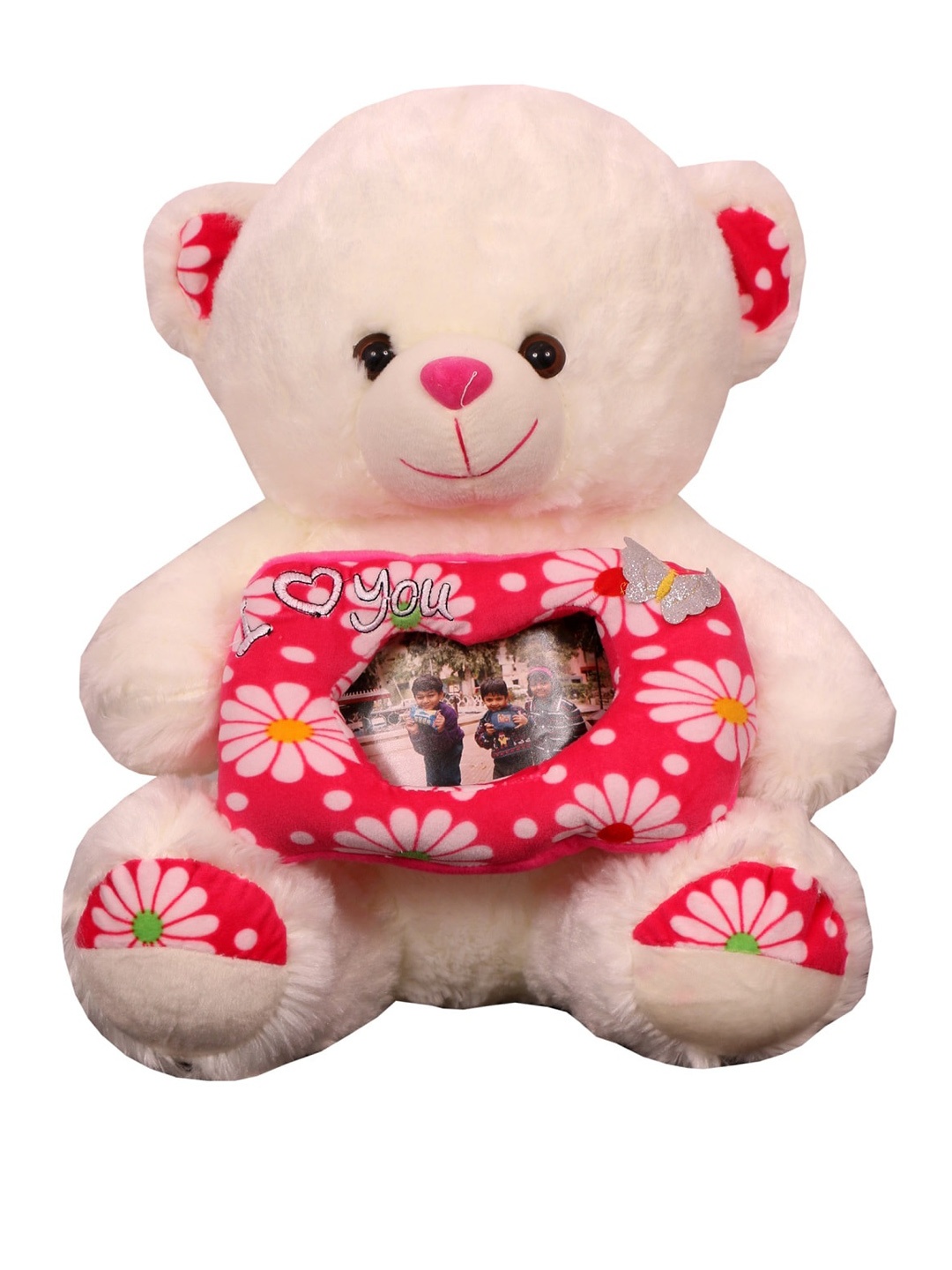 

SKYLOFTS Peach-Coloured Personalized Gift Teddy Bear with Photo