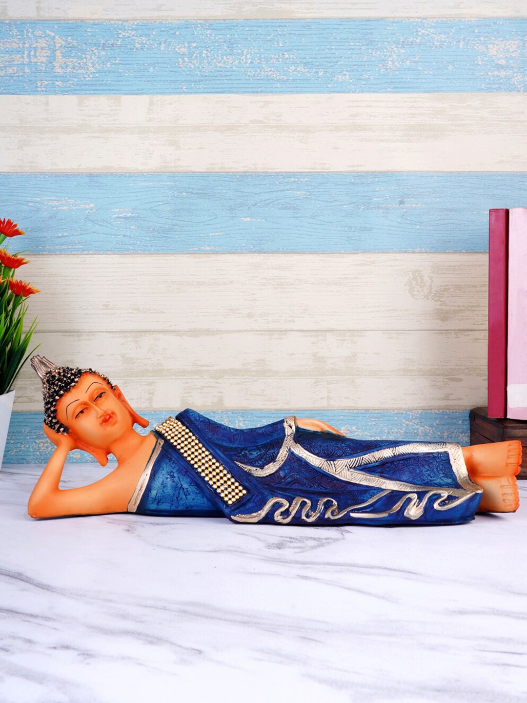 

FASHIYANOO Blue LetaBudh Matt Showpiece