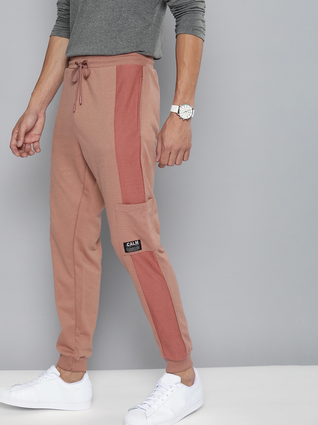 

Mast & Harbour Men Rose Solid Joggers