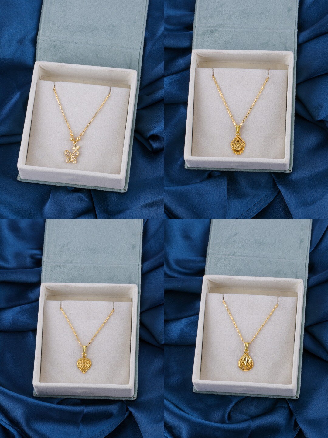 

Brandsoon Pack Of 4 Gold-Toned Brass Gold-Plated Chain