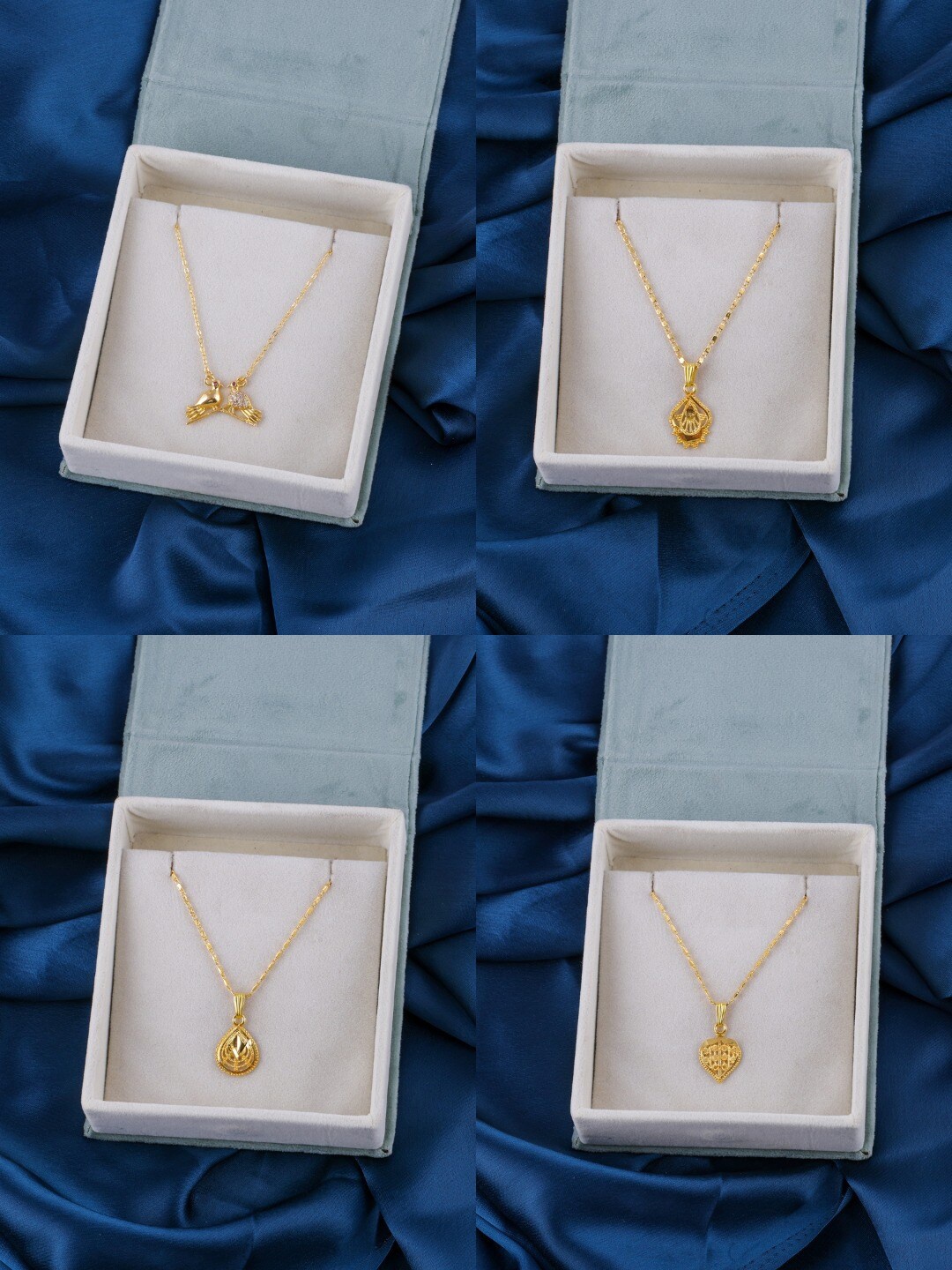 

Brandsoon Pack Of 4 Gold-Toned Brass Gold-Plated Pendent Chain