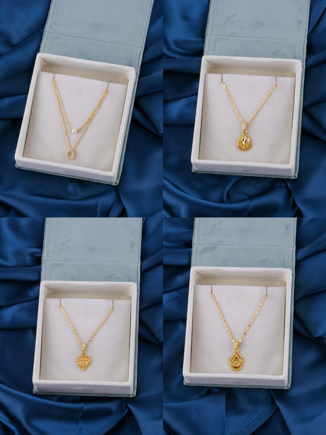 Brandsoon Set Of 4 Gold-Plated Brass Chain