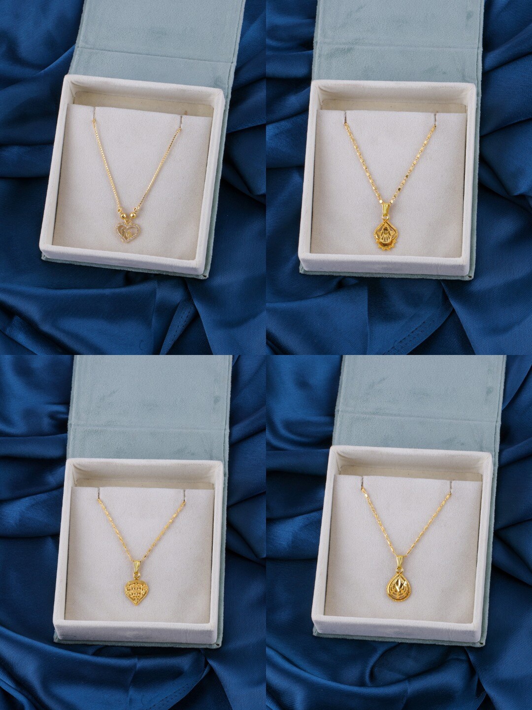 

Brandsoon Pack Of 4 Gold-Toned Brass Gold-Plated Chain