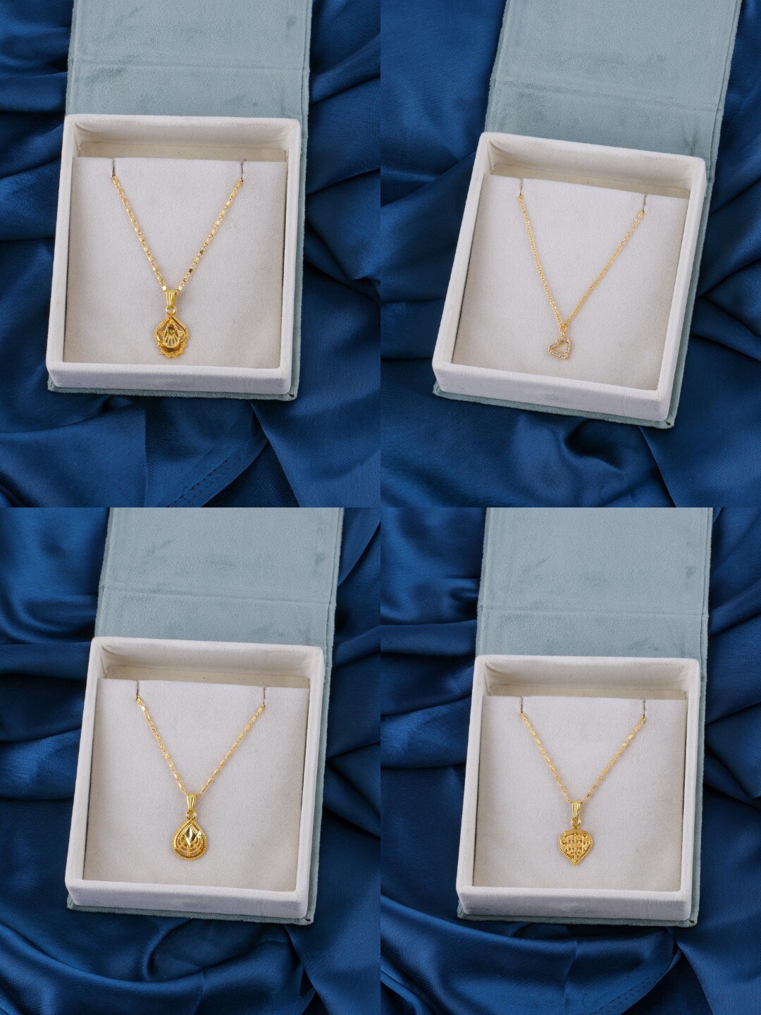 Brandsoon Set Of 4 Gold-Plated Brass Chain