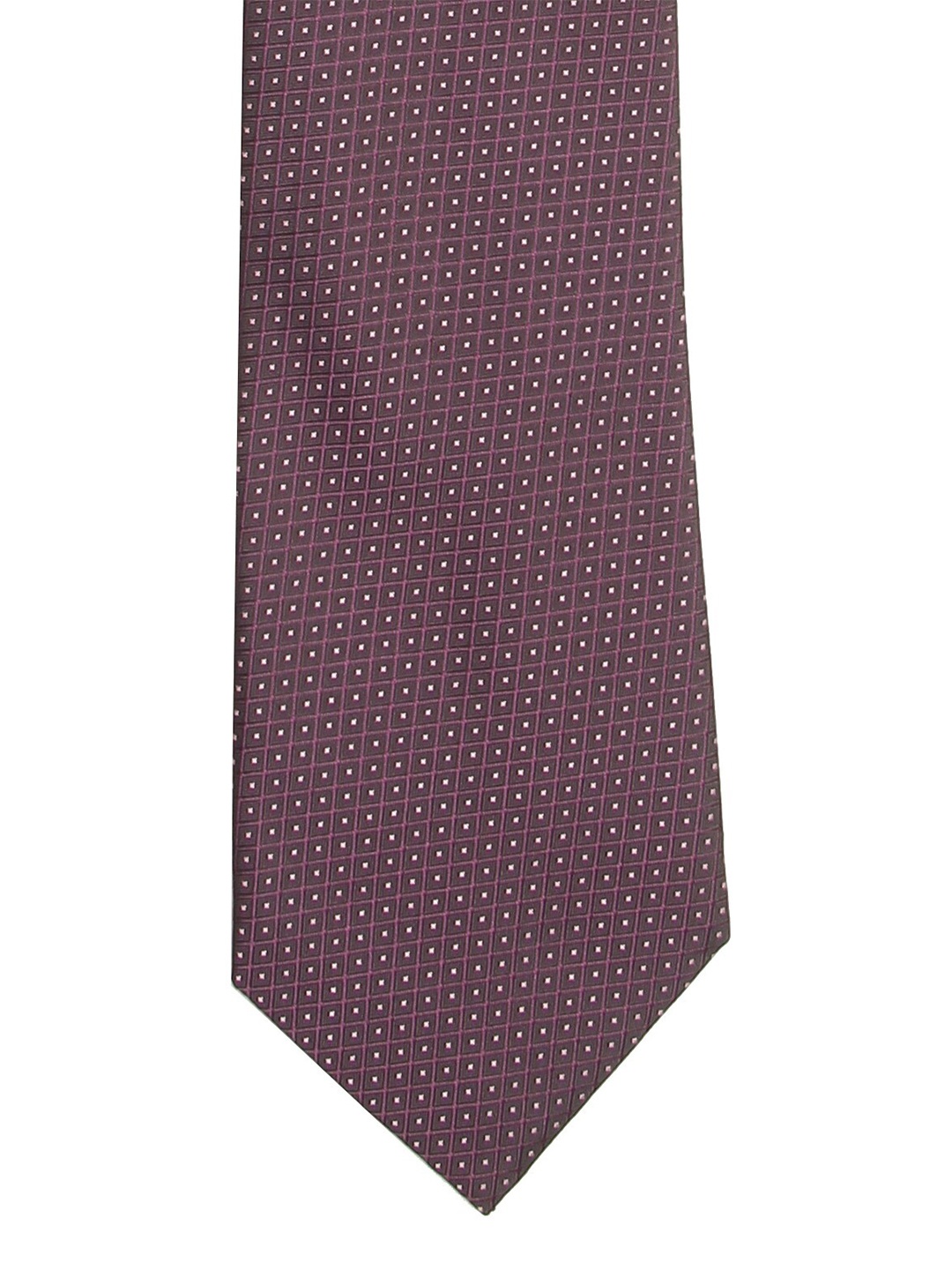 

Calvadoss Men Purple & White Woven Design Broad Tie