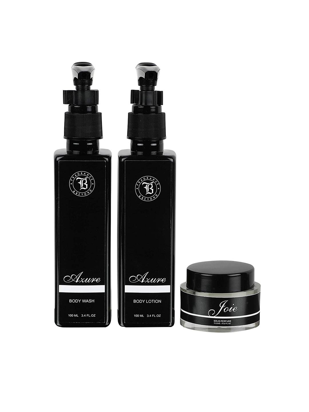 

Fragrance & Beyond Azure & Joie Bath & Body Care Set, Black