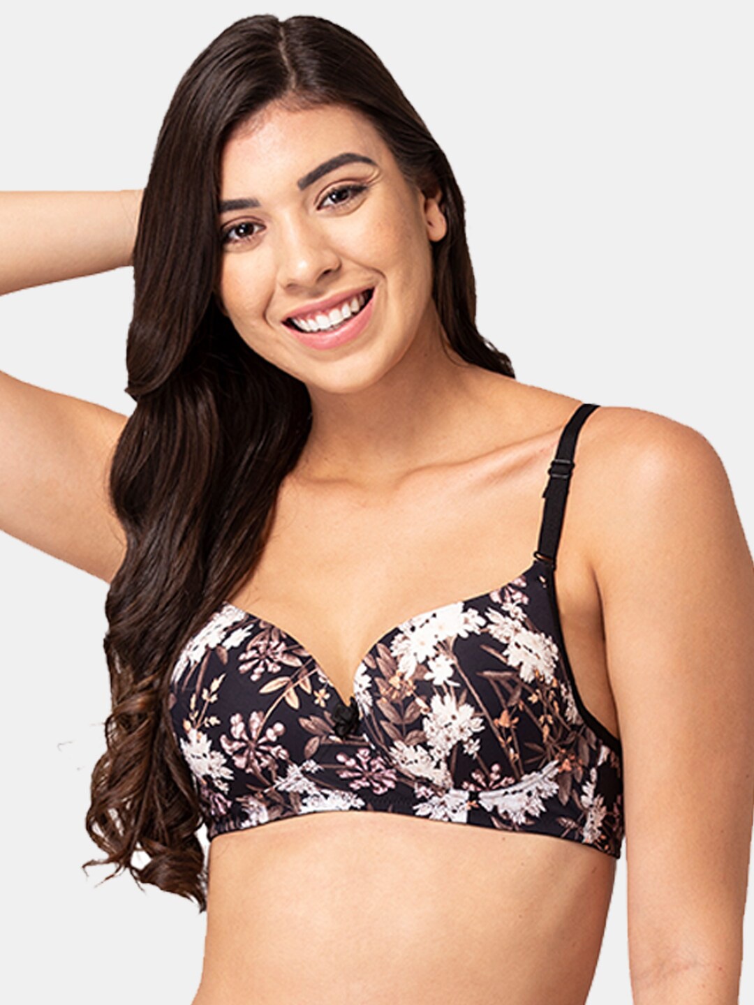 

Tweens Black & White Floral Bra Heavily Padded