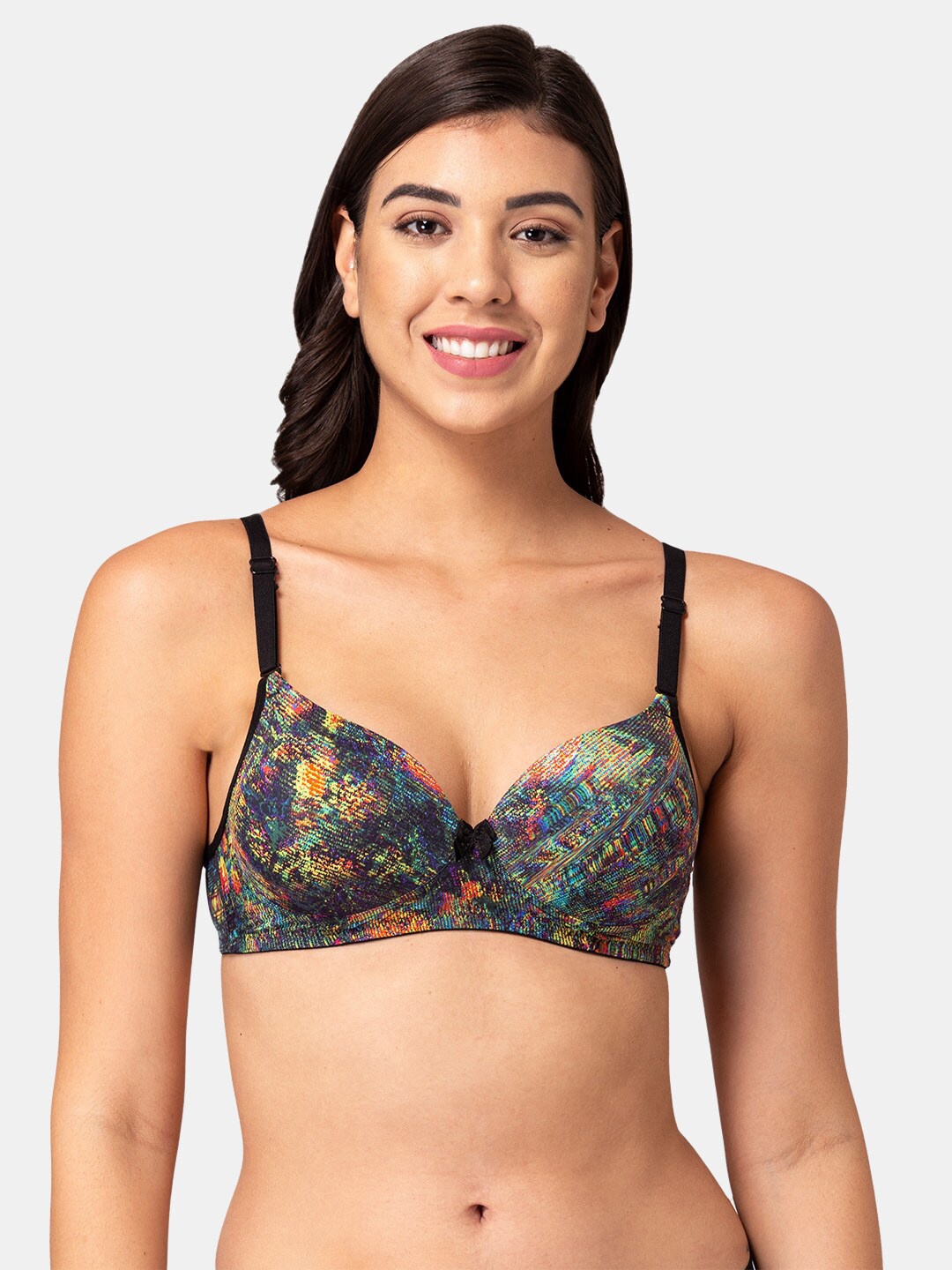 

Tweens Burgundy & Yellow Floral Bra Heavily Padded T Shirt bra