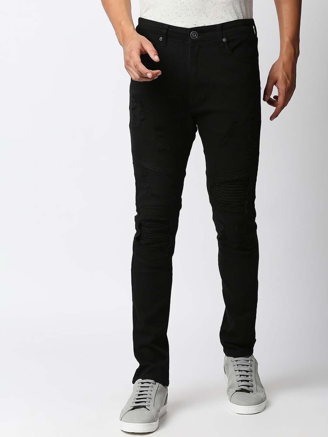 

WAIMEA Men Black Straight Fit Stretchable Jeans
