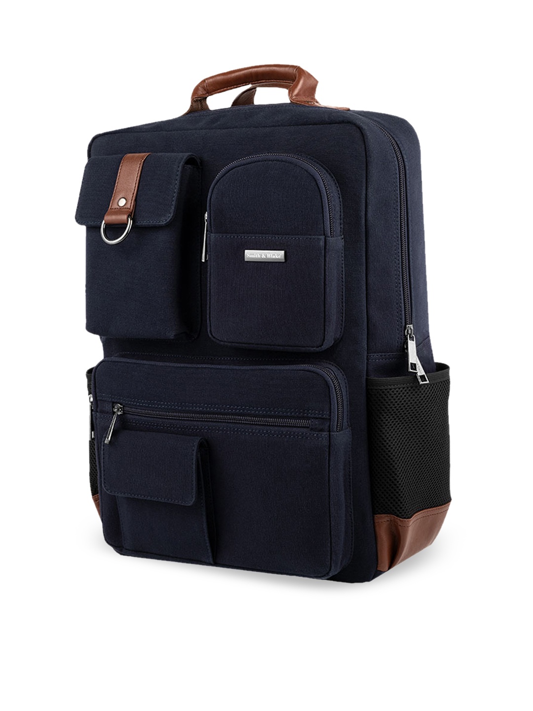 

Smith & Blake Unisex Navy Blue Laptop Backpack