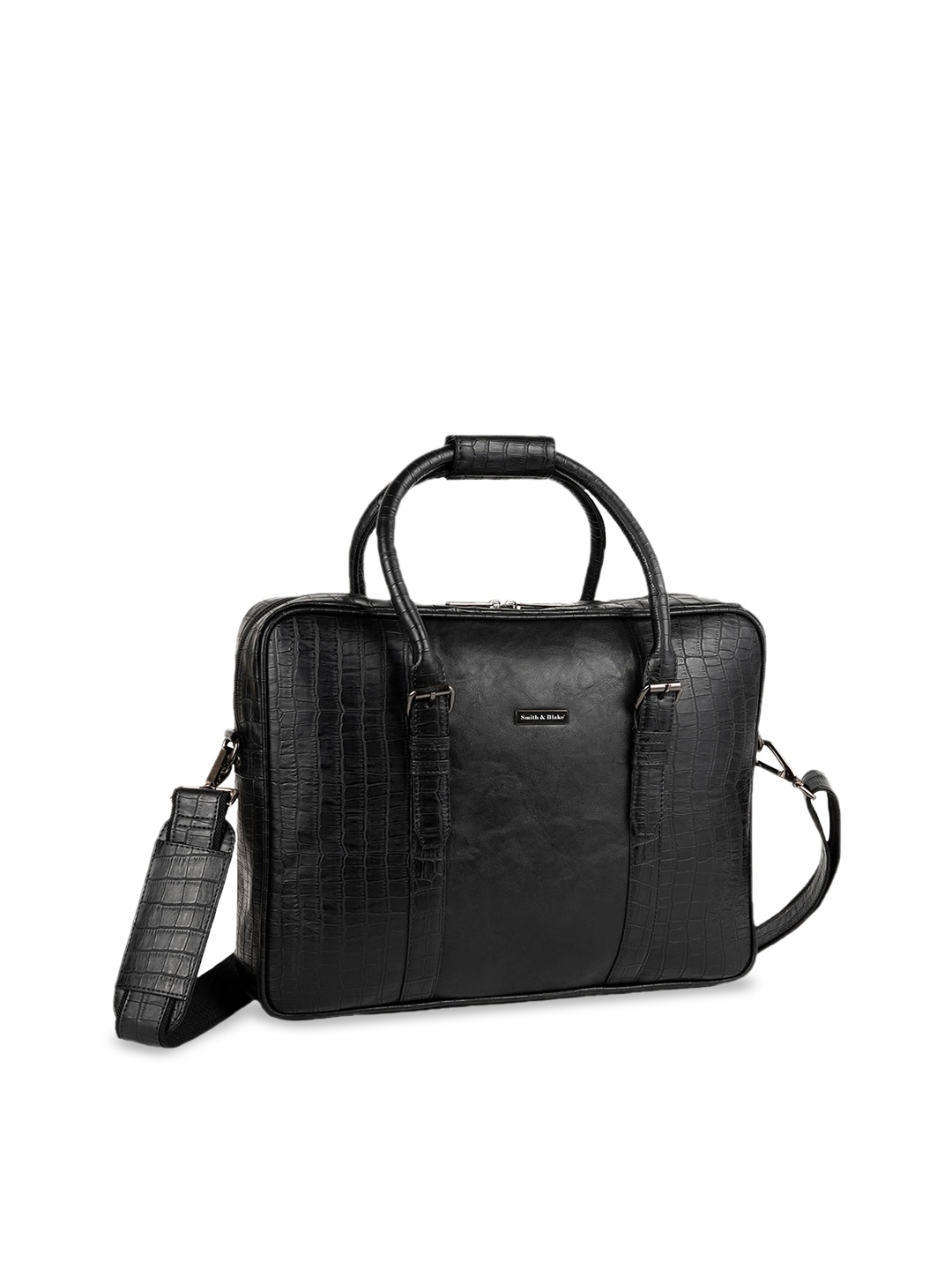 

Smith & Blake Unisex Black PU Laptop Bag