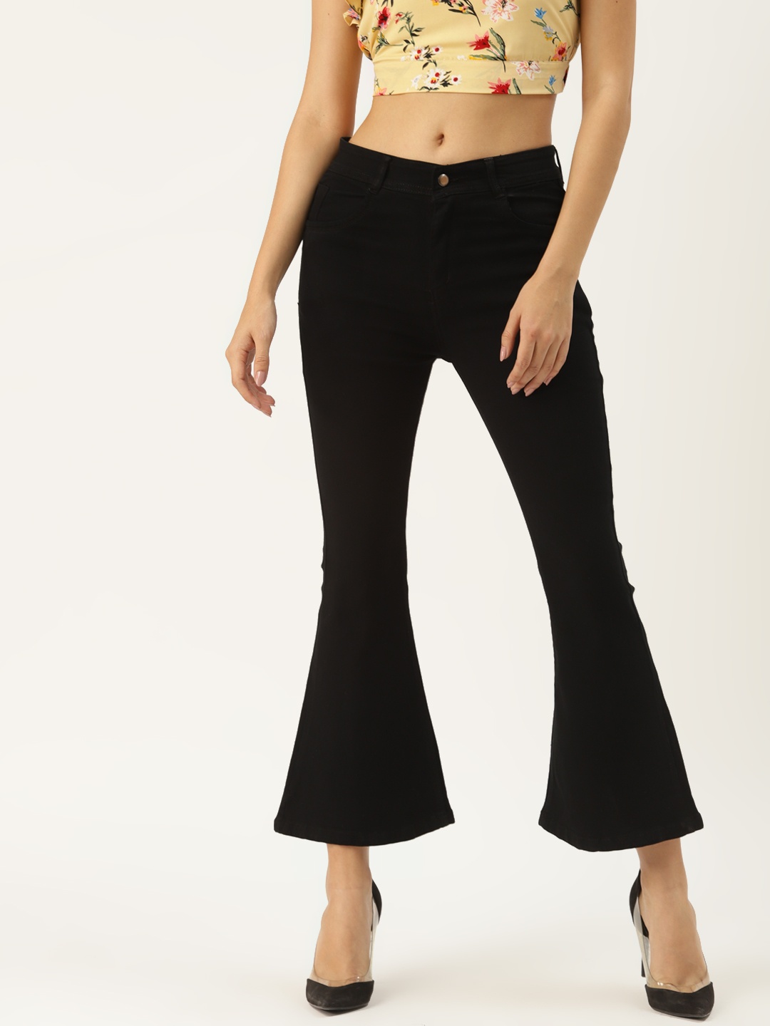 

PARIS HAMILTON Women Black Bootcut Stretchable Jeans