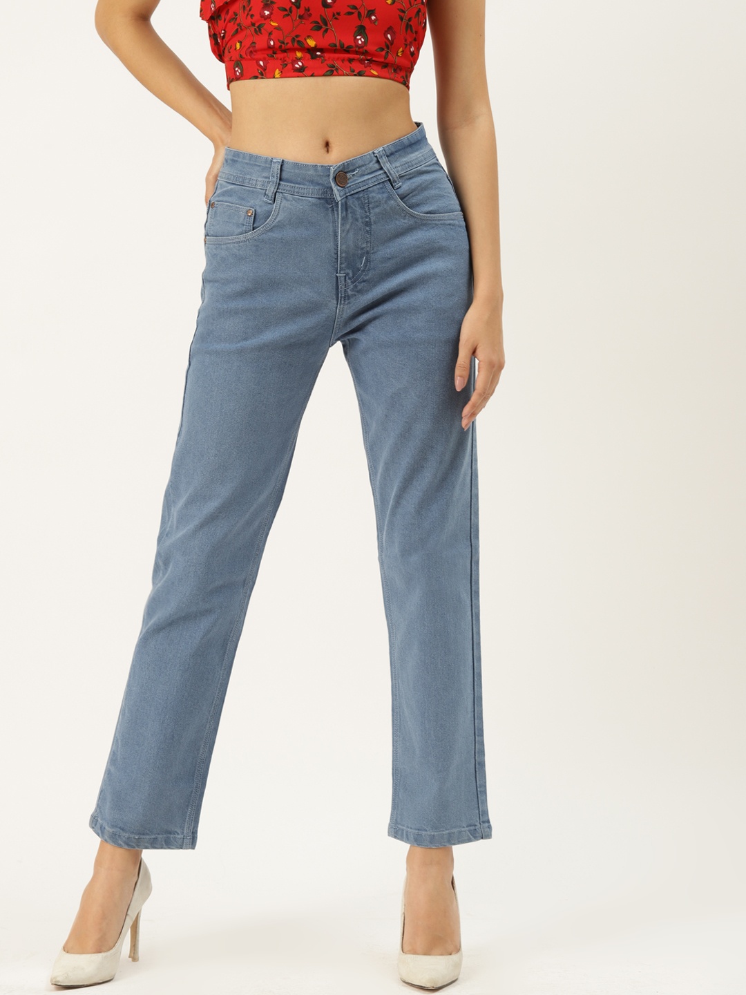 

PARIS HAMILTON Women Blue Stretchable Jeans