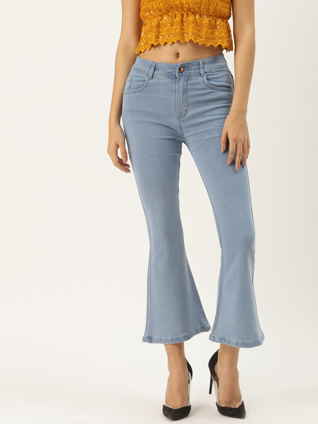 

PARIS HAMILTON Women Blue Bootcut Stretchable Jeans