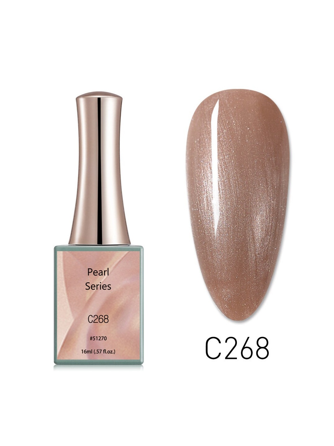 

CANNI Pearl Series UV LED Gel Nail Polish - C268, Copper