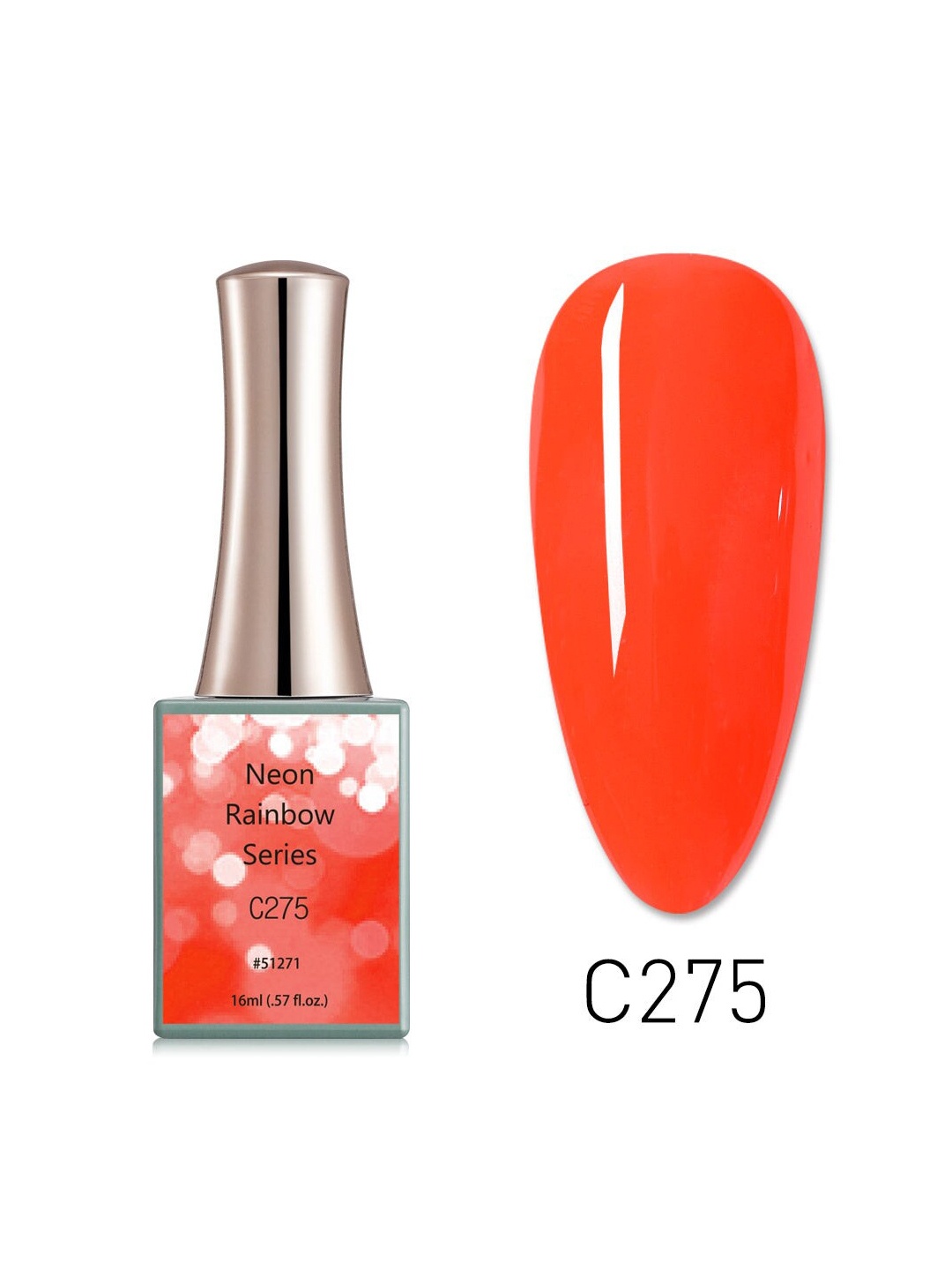 

CANNI Neon Rainbow Series UV LED Gel Nail Polish - C275, Red