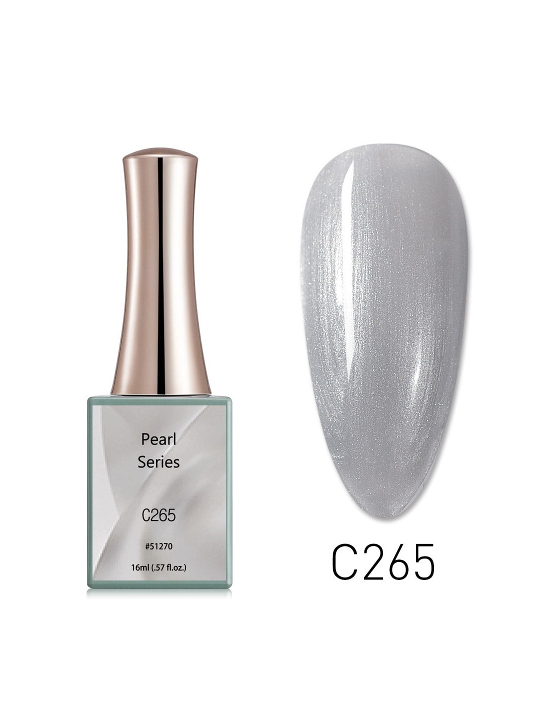 

CANNI Pearl Series UV LED Nail Gel Polish - C265, Grey