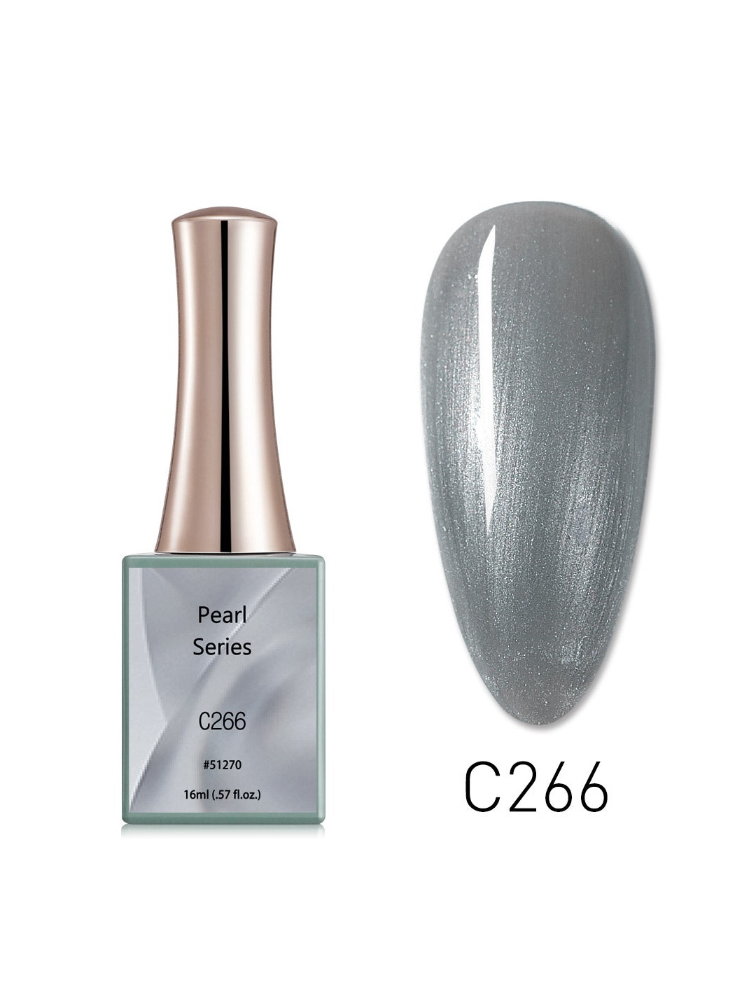 

CANNI Pearl Series UV LED Nail Gel Polish - C266, Grey