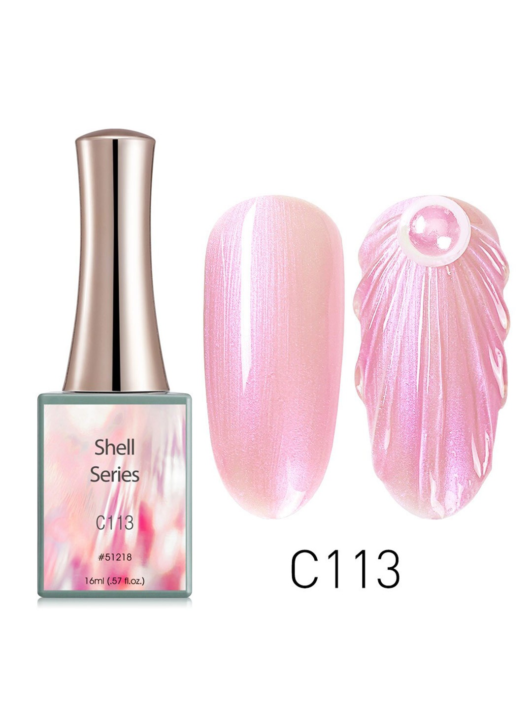 

CANNI Shell Series UV LED Nail Gel Polish - C113, Pink