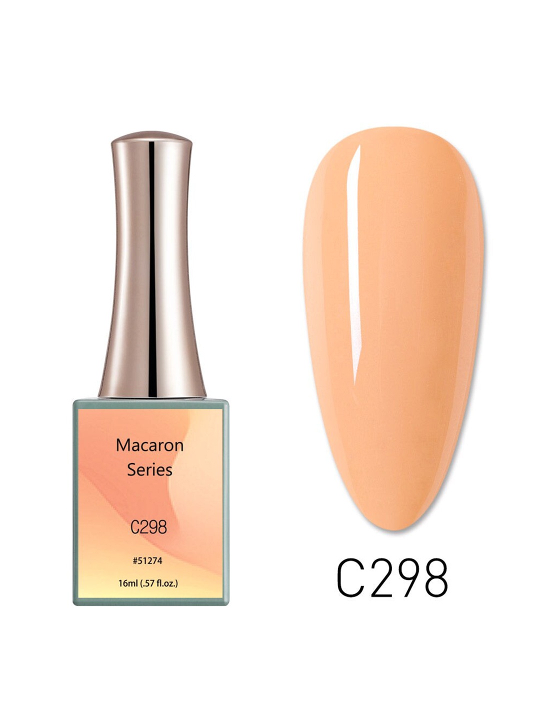 

CANNI Macaron Series Nail Gel Polish - C298, Orange
